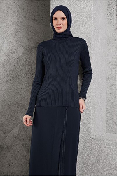 Alvina Knob Detailed Knitwear Sweater 45005