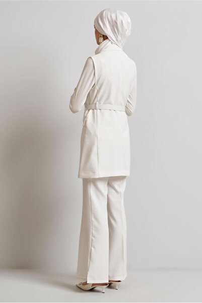 Alvina Belted Vest and Trousers Suit 45519