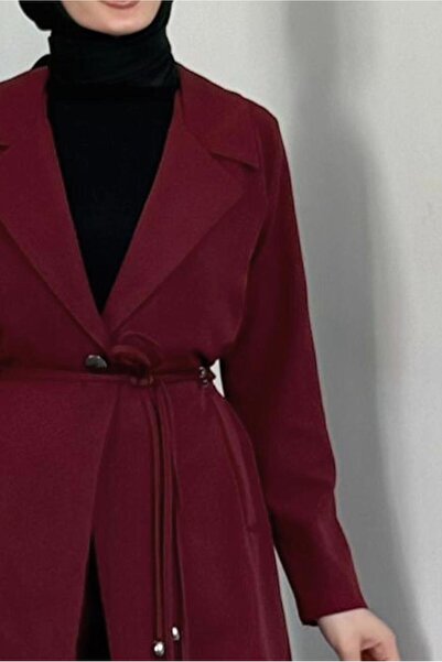 TRENDTESETTÜR Women's Bordo Lace Detail Pants Suit t 2226