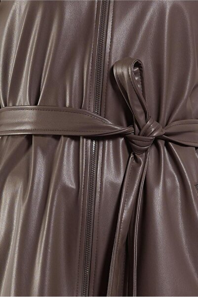 Alvina Sunny Leather Vest with Birds 45239