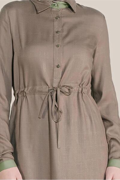 Alvina Square Patterned Belden Elastic Tunic 40729