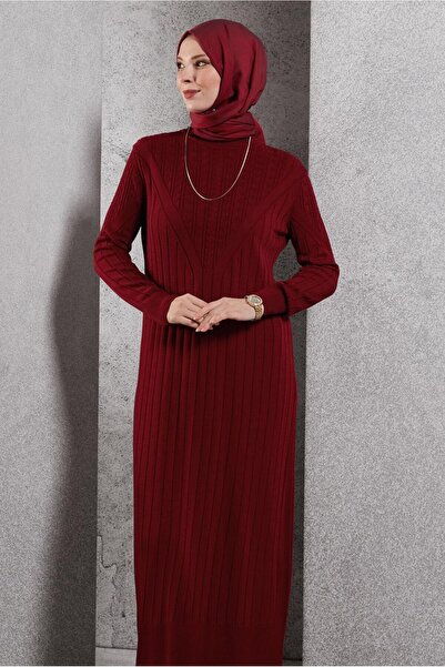 Alvina BOĞAZLI YAKA TRİKO ELBİSE 44923