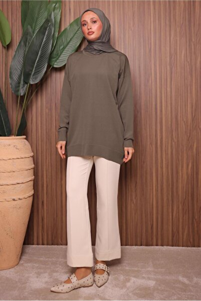 TRENDTESETTÜR Women's Mink Knit Tunic t 1007