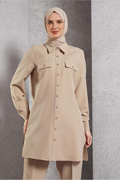 Alvina 45117 Model Shirt Collar and Pants Set