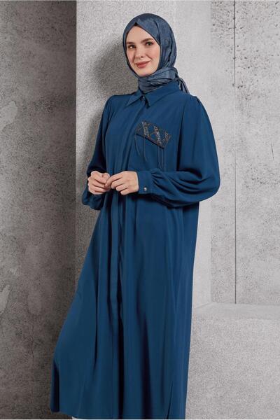 Alvina تونيك طويل بتفاصيل حجرية 45159