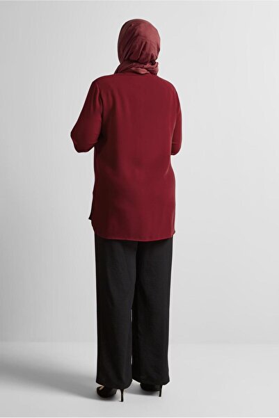 Alvina Plus Size Brooch Detailled Tunic 20752