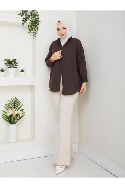 GÖZDE GİYİM Spanish Cuff Trousers with Elastic Waist