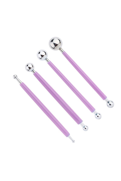 Choice أرجواني لنقش النمط، 4 قطع من أقلام الحفر المدببة مع أدوات أقلام كروية ...