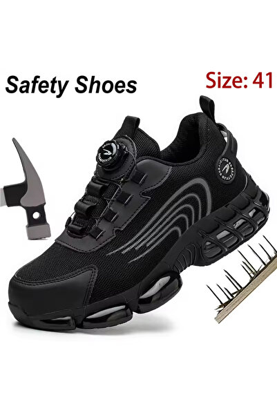 Choice 41 حذاء أمان جديد أسود للرجال، أحذية رياضية غير قابلة للتدمير، أحذية و...