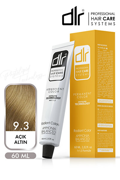 DLR Color Saç Boyası 60ml 9.3 Dore Sarı - Profesyonel Kuaför Kalitesinde Renk...