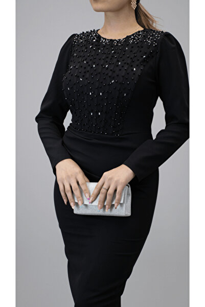 CAREZZA Mimosa - İnci İşlemeli Kalem Abiye