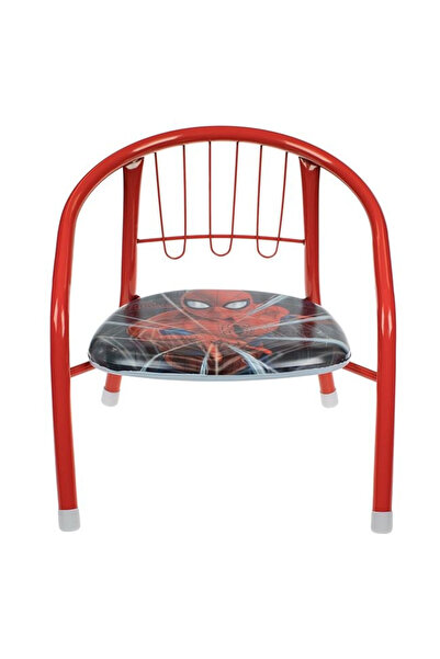 ELITECOMMERCEMARKET Scaun metalic roșu pentru copii, cu model SpiderMan, 36x35x36 cm