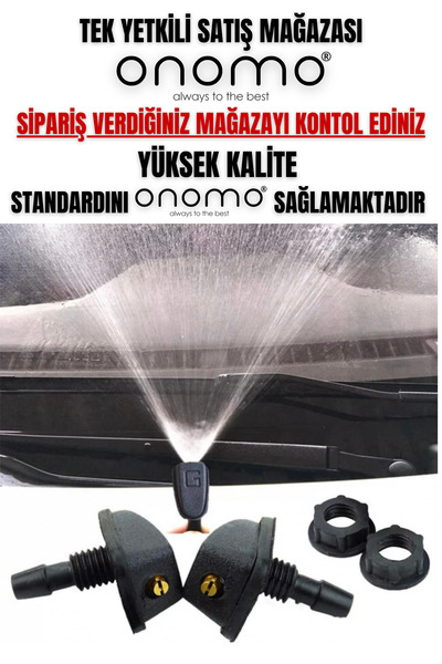 Ovo Onomo Universal Spreyleme Jet Püskürtme Silecek Fiskiyesi 1 Takım