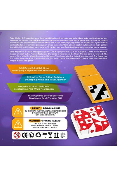 Bundera Zeka Küpleri Sihirli Küpler Görsel Beceri Küpleri Akıl Ve Zeka Oyunu - V2 Yeni