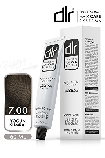 DLR Color Saç Boyası 60ml 7.00 Yoğun Kumral - Profesyonel Kuaför Kalitesinde ...