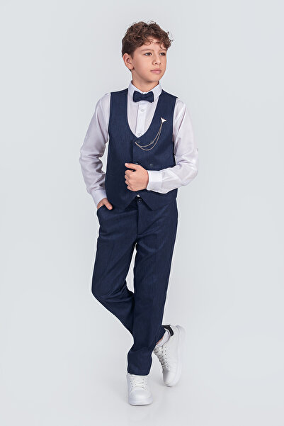 Zaziko Kids Erkek Çocuk Takım Elbise(YELEK GÖMLEK, PANTOLON)tkm-2411-z