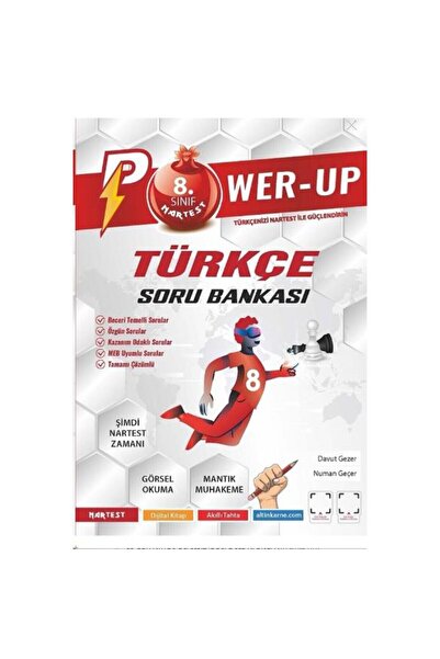 Nartest Yayınevi 8. Sınıf Power-up Türkçe Soru Bankası