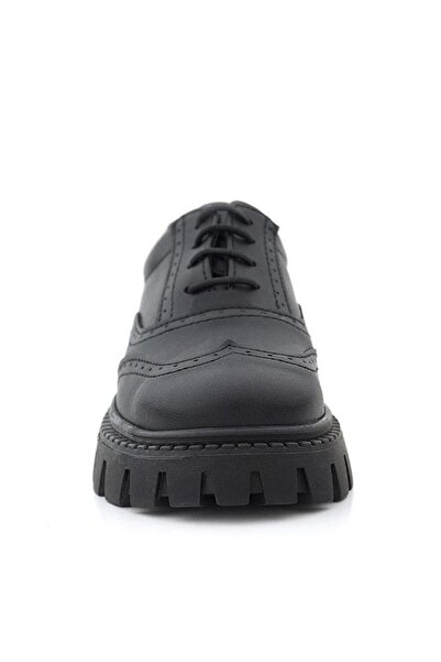 Rakerplus Чорні матові оксфорди на шнурівці для дівчаток