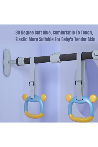 fulina حلقات الجمباز، حلقة سحب للأطفال تدعم 400 كجم، حلقة تعليق جمباز محمولة قابلة للتعديل