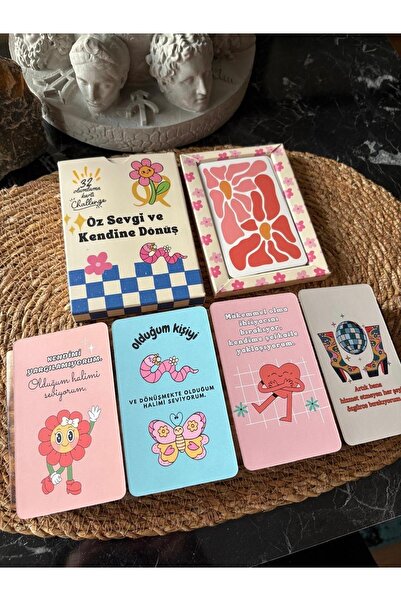 Paganca بطاقات التعبير/التأكيد على الحب الذاتي والعودة الذاتية - 32 بطاقة