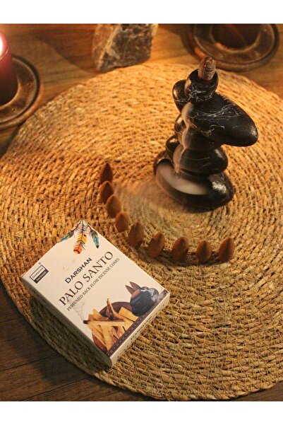 Paganca 4 Taş Şelale Geri Akış Tütsülük ve 10 Adet Palo Santo Geri Akış Tütsü