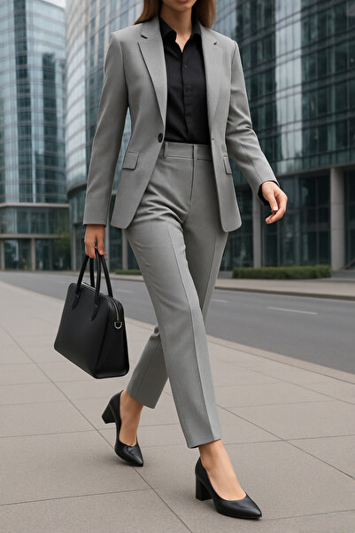 37Numara Large Number Women's Shoes 41-42-43-44- Black Skin