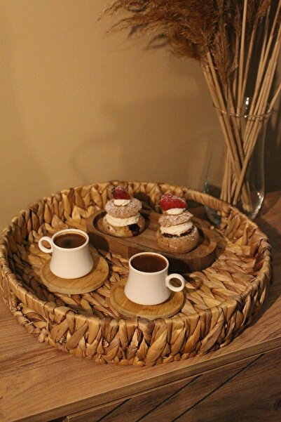 Paganca صينية مستديرة من صفير الماء من الخوص، منظم منظم كبير