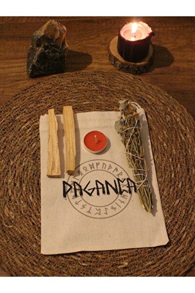 Paganca Palo Santo Sertifikalı Doğal Tütsü 2 Adet, Bitkisel Tütsü (Bez Kese i...