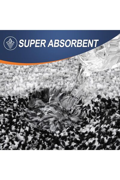 fulina Microfiber Bath Mat, 50 x 75 cm, Non-Slip Super Absorbent Bathroom Mat, Machine Washable Fluffy Shag