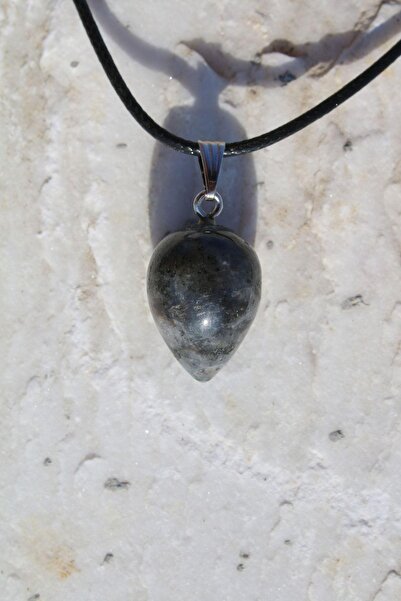 Paganca Obsidyen Tamburlu Doğal Taş Spiritüel Enerji Kolye