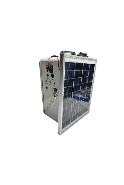 TarımGaraj Güneş Panelli Elektrizatör Hayvan Şok Cihazı Akülü Set 24 Ah Akülü