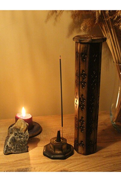 Paganca Ahşap Kule Çubuk ve Konik Özel Tasarım Tütsülük