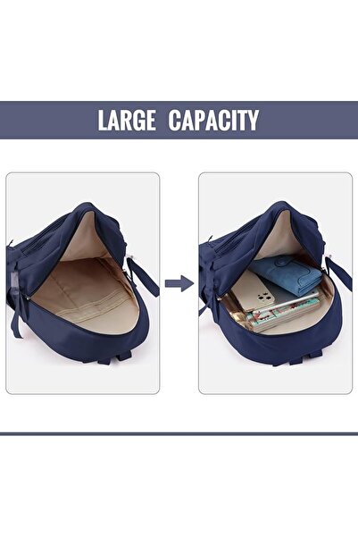 fulina School Backpack for Girls Cute Aesthetic Backpack School Bookbag with Pin and Accessories