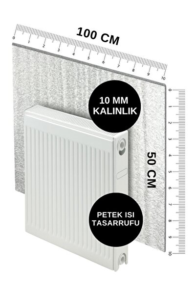 FIESSE 4 ADET 10 Mm Kalınlık Isı Yalıtım Levhası Kalorifer Radyatör Petek Soba Arkası Arkalığı
