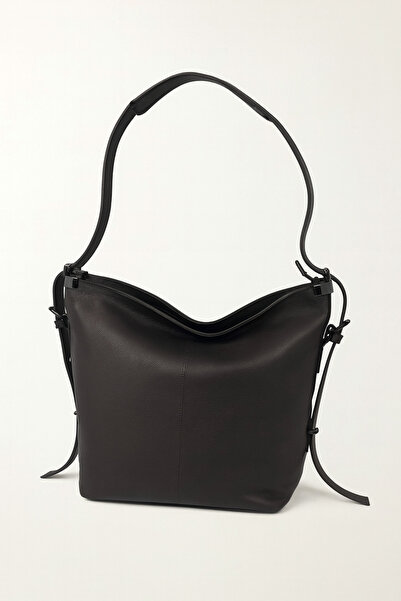 HBS Omuz Çantası Bordo Hakiki Deri