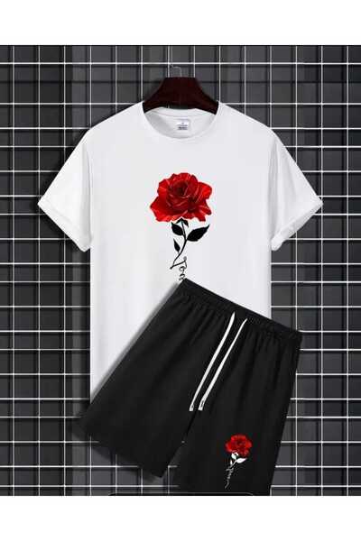 ORVIO Group Men's Team T-Shirt and Shorts - Rose