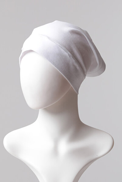 ipekistanbul Çapraz Boru Bone - Beyaz