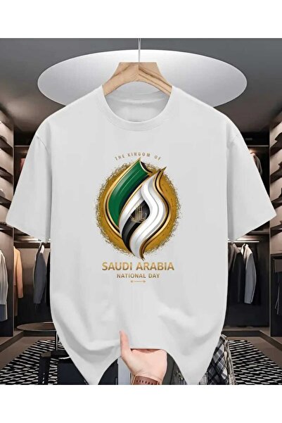 ORVIO Group Tricou tematic pentru bărbați cu tematica Ziua Națională a Arabie...