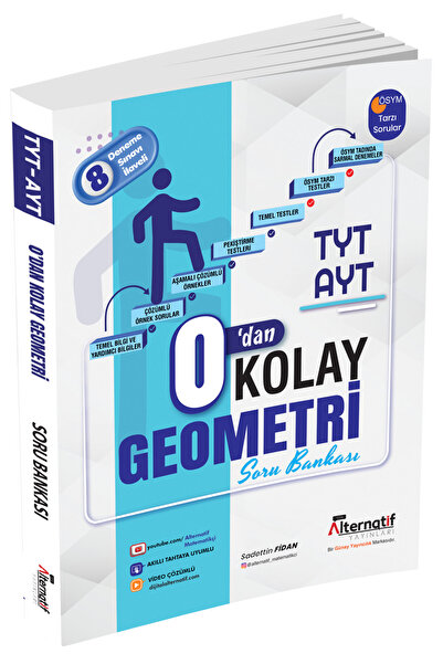 YENİ ALTERNATİF YAYINLARI ALTERNATİF YAYINLARI TYT-AYT 0'DAN KOLAY GEOMETRİ S...