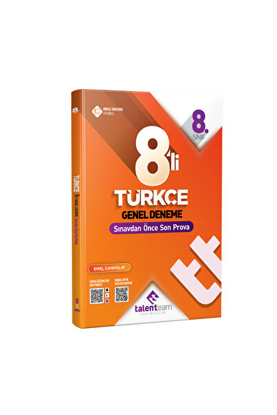 TALENTEAM YAYINCILIK TALENTEAM 8. SINIF TÜRKÇE 8'Lİ GENEL DENEME (GÜNCEL MÜFR...
