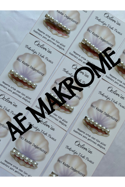 AEMAKROME Pearl Buckle Bride Henna Tooth Wheat Birthday Engagement Wedding Gift Buckle (10 Pieces)