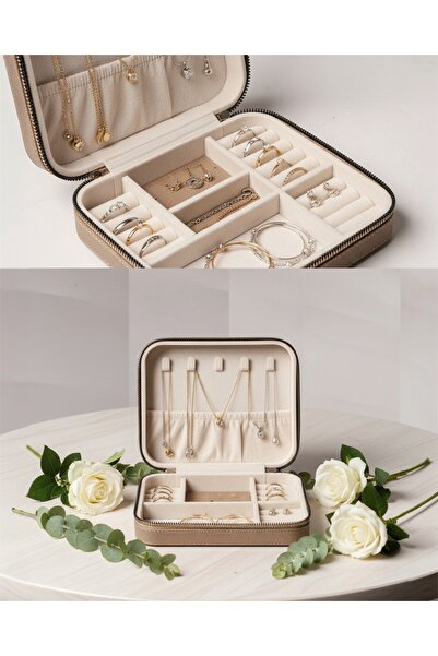 JUNIQ EDITION Bej Deri Takı Kutusu – “Even Gollum Would Be Jealous” Edition |...