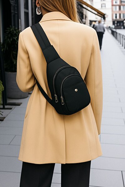 Moda West Rucsac și geantă de umăr pentru femei negre Geantă multifuncțională