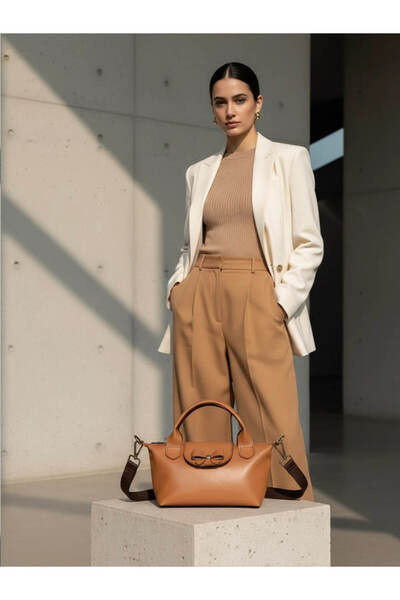 yedideri حقيبة كروس صغيرة من الجلد الطبيعي - حقيبة كتف عصرية وحلوة