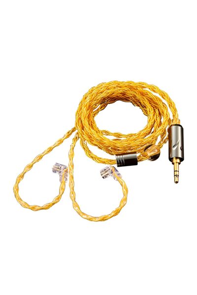QKZ Cablu audio pentru căști ZXN, ZXT, ZXD, ZX2, ZAX2, ZX1, ZX3, Lungime 1,2 m - Galben