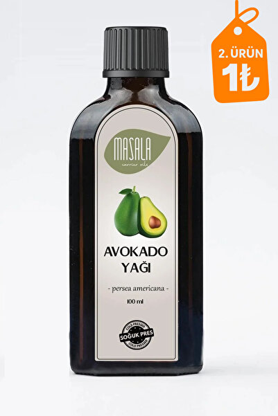 Masala Saf Avokado Yağı 100 ml Soğuk Pres