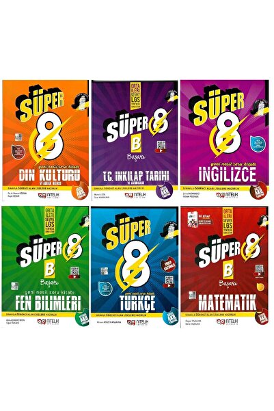 Nitelik Yayınları 8.sınıf Süper 6'lı Set (B) Serisi "nitelik Denemesi Hediye"