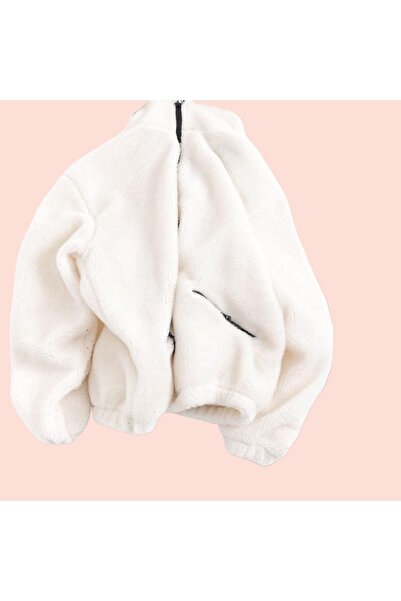 modasende Чоловічий плюшевий піджак, товстий, оверсайз, на блискавці