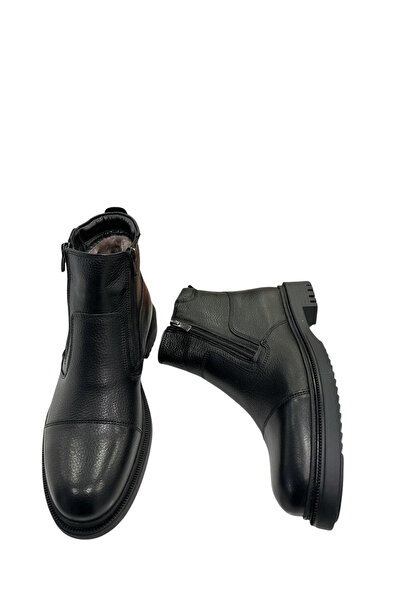 JAMES FRANCO 23 05 110M 25992 Hakkiki Кожени класически ботуши с кожа Черно