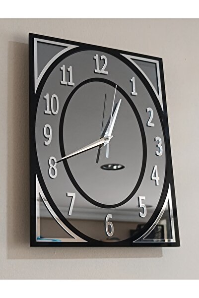 nice solar Gerçek Ayna Dekoratif Duvar Saati 27x36